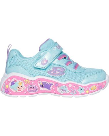 boy Zapatillas deporte SKECHERS ZAPATILLAS PLAY SCENE FUN SQUAD TURQUESA MULTI 303158N-TQMT  AZUL