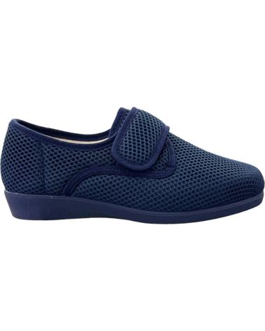 ZAPATILLA D`CUTILLAS 10201 CON VELCRO Y ANCHO ESPECIAL - AZUL VARIOS COLORES
