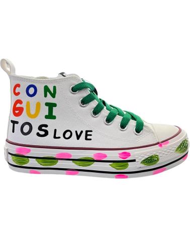 girl Trainers CONGUITOS SNEAKERS LONA NINA COSH310004 CANVA WHITE  VARIOS COLORES