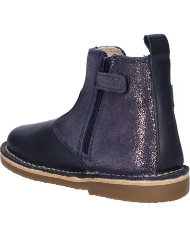 Botines de Niña y Niño KICKERS 748899-10MAELIO COW 102 MARINE METALLIS