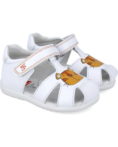 Sandali per Bambina e Bambino GARVALIN SANDALIAS PARA BEBE 252316 PRIMEROS PASOS TIGRE BLANCOB050
