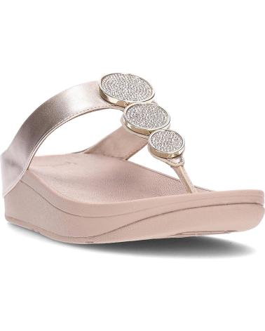 FITFLOP SANDALIAS HJ1 HALO BEAD-CIRCLE METALLIC LATTEBEIGE
