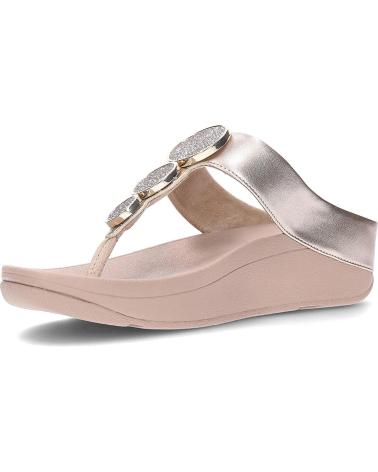 FITFLOP SANDALIAS HJ1 HALO BEAD-CIRCLE METALLIC LATTEBEIGE