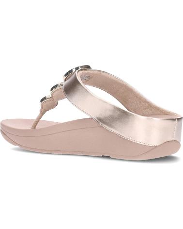 FITFLOP SANDALIAS HJ1 HALO BEAD-CIRCLE METALLIC LATTEBEIGE