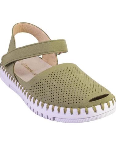 Sandalias YUMAS  de Mujer 5263 ZAPATILLAS CASUAL DE MUJER  KAKI