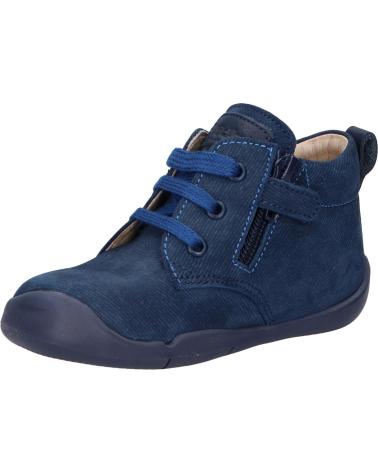 Zapatos de Niño KICKERS 858401-10 WAZZAP CUIR NAPPA 103 MARINE JEANS