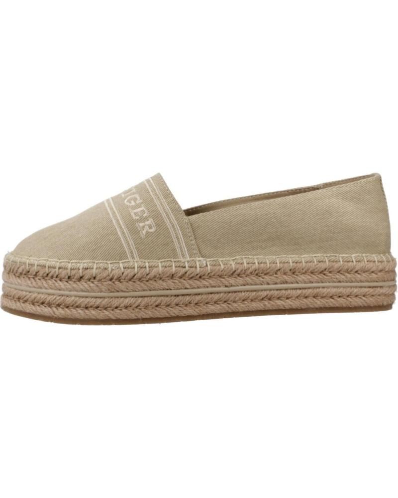 TOMMY HILFIGER ALPARGATAS MUJER MODELO FW0FW08543 COLOR MARRON CLARO ACC