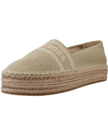 TOMMY HILFIGER ALPARGATAS MUJER MODELO FW0FW08543 COLOR MARRON CLARO ACC