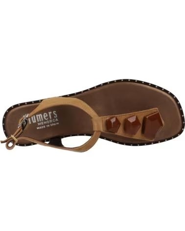 PLUMERS SANDALIAS PLANAS PLUMERS MODELO 3891P CON ADORNOS CUERO