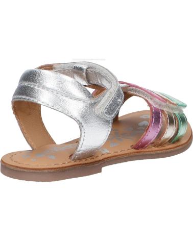 Sandálias KICKERS  de Menina 1202380-30-0 DIAMANTO SHEEP METAL  165 ARGENT MULTICO