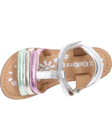 Sandálias KICKERS  de Menina 1202380-30-0 DIAMANTO SHEEP METAL  165 ARGENT MULTICO
