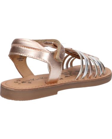 girl Sandals KICKERS 1215861-30-0 KICK PRELLA SHEEP METAL  151 OR ROSE MULTICO
