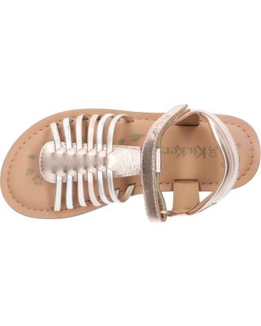 girl Sandals KICKERS 1215861-30-0 KICK PRELLA SHEEP METAL  151 OR ROSE MULTICO
