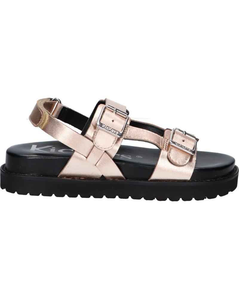 Sandalias KICKERS  de Niña 1217881-30-0 NEOSUMMER KID SHEEP METAL LEATHER  151 OR ROSE