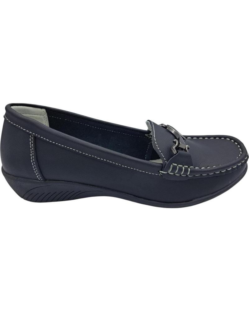 Zapatos CALZADOMANIA  de Mujer MOCASIN SENORA PIEL  NEGRO