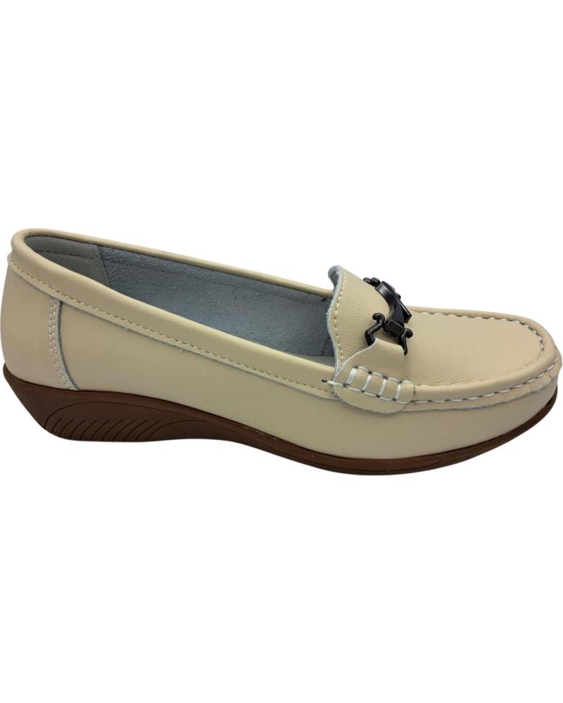 Schuhe CALZADOMANIA  für Damen MOCASIN SENORA PIEL  BEIGE