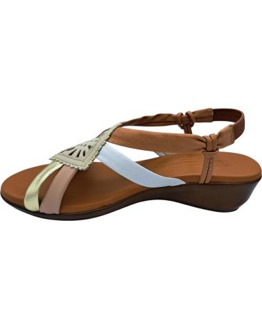 Sandales DIGO DIGO  pour Femme SANDALIA DE PIEL TUBULAR  MARRóN