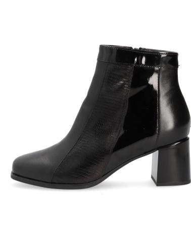 Botines de Mujer PITILLOS BOTAS PIEL NEGRAS TACON CONFORT NEG-NEG-NEG