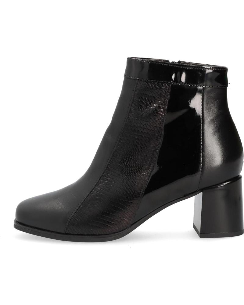 Botines de Mujer PITILLOS BOTAS PIEL NEGRAS TACON CONFORT NEG-NEG-NEG