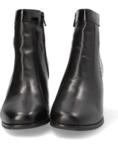 Botines de Mujer PITILLOS BOTAS PIEL NEGRAS TACON CONFORT NEG-NEG-NEG