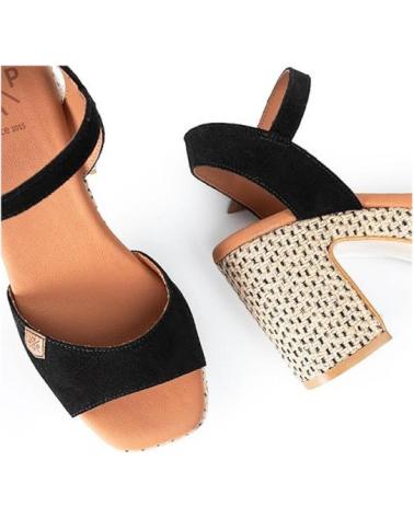 Sandálias POPA  de Mulher SANDALIAS DE TACON MUJER MARSELLA  NEGRO