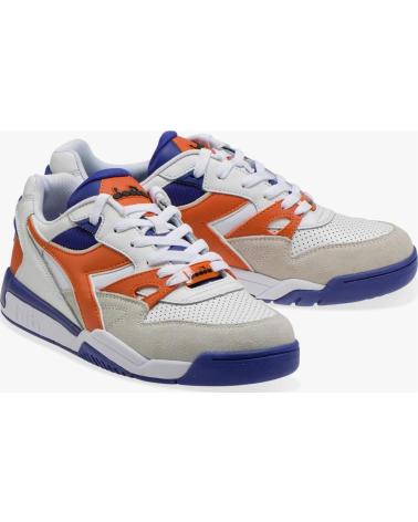 Scarpe sport DIADORA  per Uomo REBOUND ACE BETA  WHITE-ORANGE