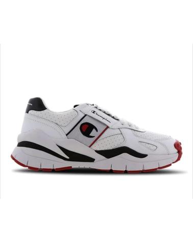 Sapatos Desportivos CHAMPION  de Homem CWA-1 MESH-LEATHER  WHT-RED-BLU