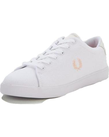 Woman sports shoes FRED PERRY LOPPIE CANVAS  SALMON