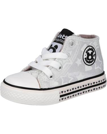 Esportes  de Menina CONGUITOS MIS 14159 ZAPATILLAS ALTAS UN PLATA