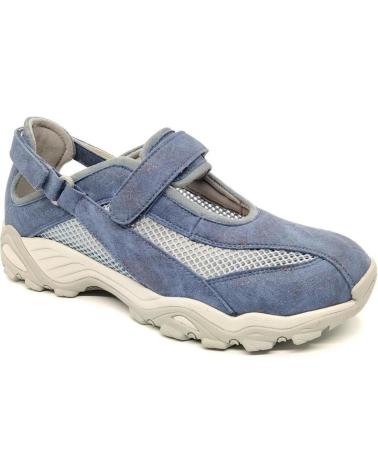 Sapatilhas G COMFORT  de Mulher MERCEDITAS 81023 - JEANS-GRIS  AZUL