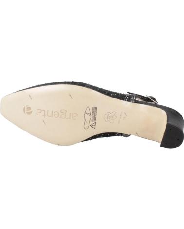 EZZIO SALONES MUJER ARGENTA MODELO 39201A COLOR  NEGRO
