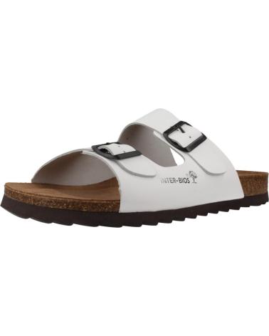 INTERBIOS SANDALIAS HOMBRE INTER BIOS MODELO 9560IB COLOR BLANC BLANCO