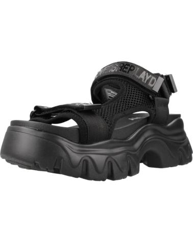 REPLAY RSA60007T JUYCE SPORTY SCHWARZE PLATEAU-SANDALE BLACK