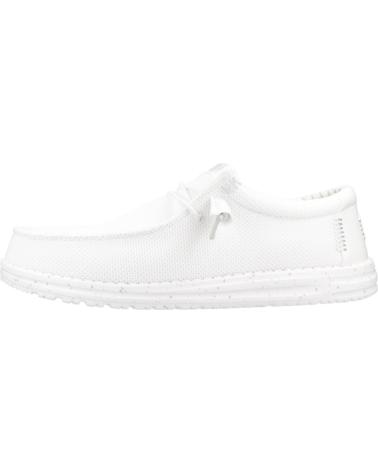 Zapatos HEY DUDE  de Hombre INFORMALES HOMBRE MODELO WALLY STRETCH SOX COLOR BLANCO WHIT  WHITE