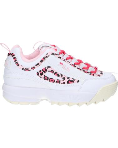 Esportes  FILA  de Menina FFK0246 13170 DISRUPTOR  WHITE LEOPARD