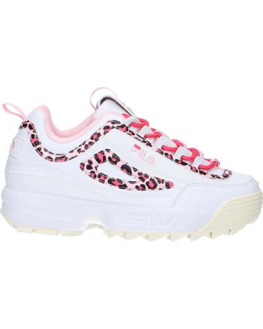 Esportes  FILA  de Mulher e Menina FFT0134 13170 DISRUPTOR  WHITE LEOPARD