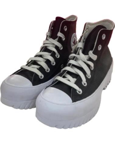 Woman Mid boots CONVERSE A03704C CHUCK TAYLOR ALL STAR LUGGED 2 0 LEATHER NEGRO