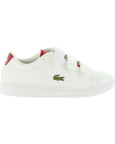 girl and boy Zapatillas deporte LACOSTE 34SPC0001 CARNABY  286 WHT-RED