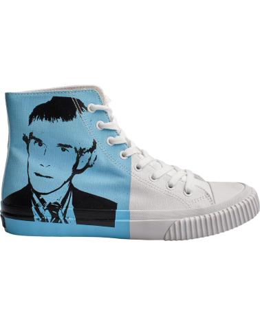 Scarpe sport CALVIN KLEIN  per Donna ZAPATILLAS URBANAS DE CORTE ALTO S0347 PARA HOMBRE  BLANCO-AZUL CELESTE