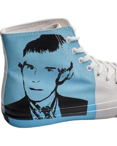 Zapatillas deporte CALVIN KLEIN  de Mujer ZAPATILLAS URBANAS DE CORTE ALTO S0347 PARA HOMBRE  BLANCO-AZUL CELESTE