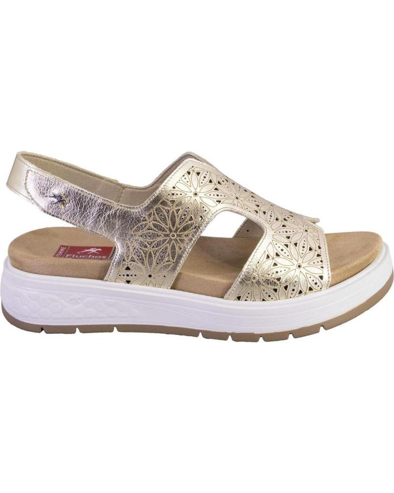 Woman Sandals FLUCHOS F2007 SANDALIAS DE MUJER PIEL  PLATINO