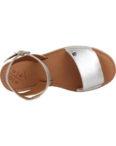 Sandalias POPA  de Mujer ALPARGATAS MUJER MODELO KALAMIS COLOR  PLATA