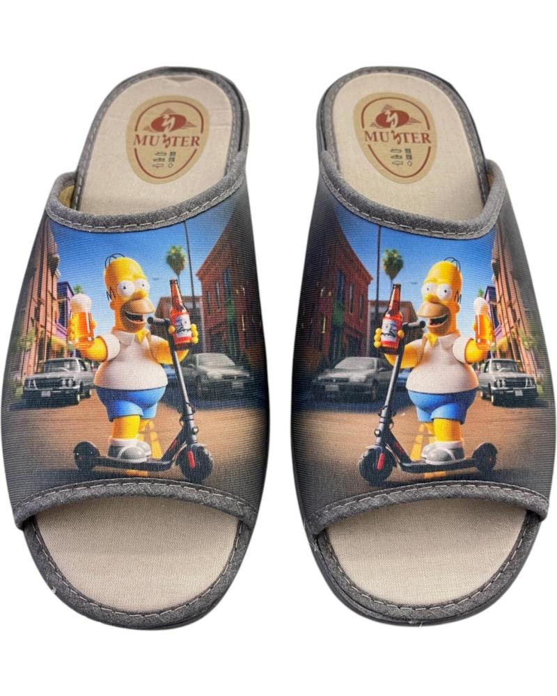 Pantofole MUYTER per Donna e Uomo ZAPATILLAS 232 SIMPSON PATINETE GRIS VARIOS COLORES Pantofole MUYTER per Donna e Uomo ZAPATILLAS 232 SIMPSON PATINETE GRIS VARIOS COLORES