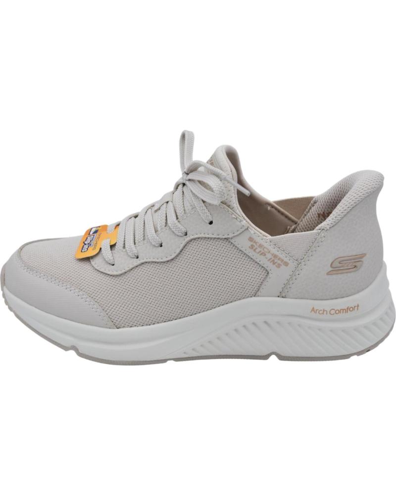 SKECHERS WOMEN'S SNEAKER 117627 NATURAL SLIP-IN NAT