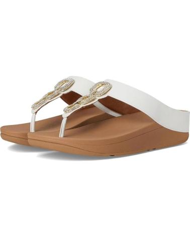 FITFLOP ZAPATOS ZAPATOS MUJER SANDALIAS MODELO FINO CRYSTAL BLANCO
