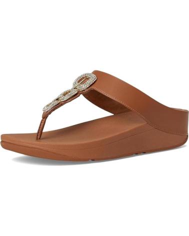 Sandalen FITFLOP  für Damen SANDALIAS PLANAS MUJER FINO CRYSTAL CUERO  MARRóN