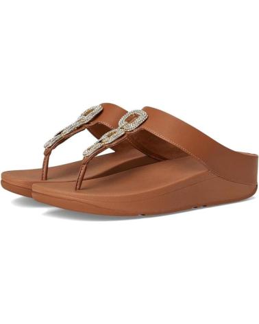 Sandalen FITFLOP  für Damen SANDALIAS PLANAS MUJER FINO CRYSTAL CUERO  MARRóN