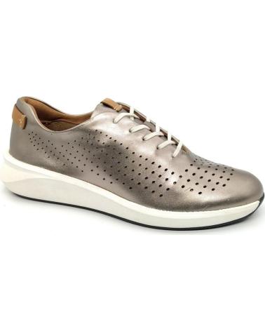 Sneaker CLARKS  für Damen DEPORTIVO UN RIO TIE METALLIC  GOLD