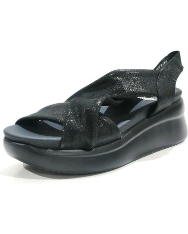 Woman Sandals CALLAGHAN SANDALIA CASUAL DE PIEL CON CUNA Y PLATAFORMA  NEGRO