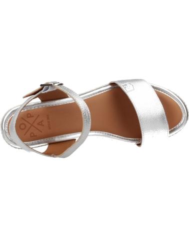 Sandales POPA  pour Femme SANDALIAS MUJER MODELO ARAMBOL COLOR  PLATA